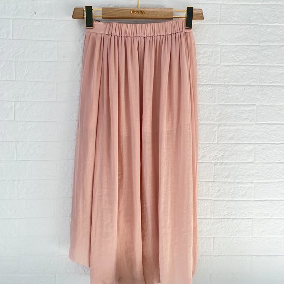 Wilfred Dust Pink Midi Skirt - Picture 2 of 3